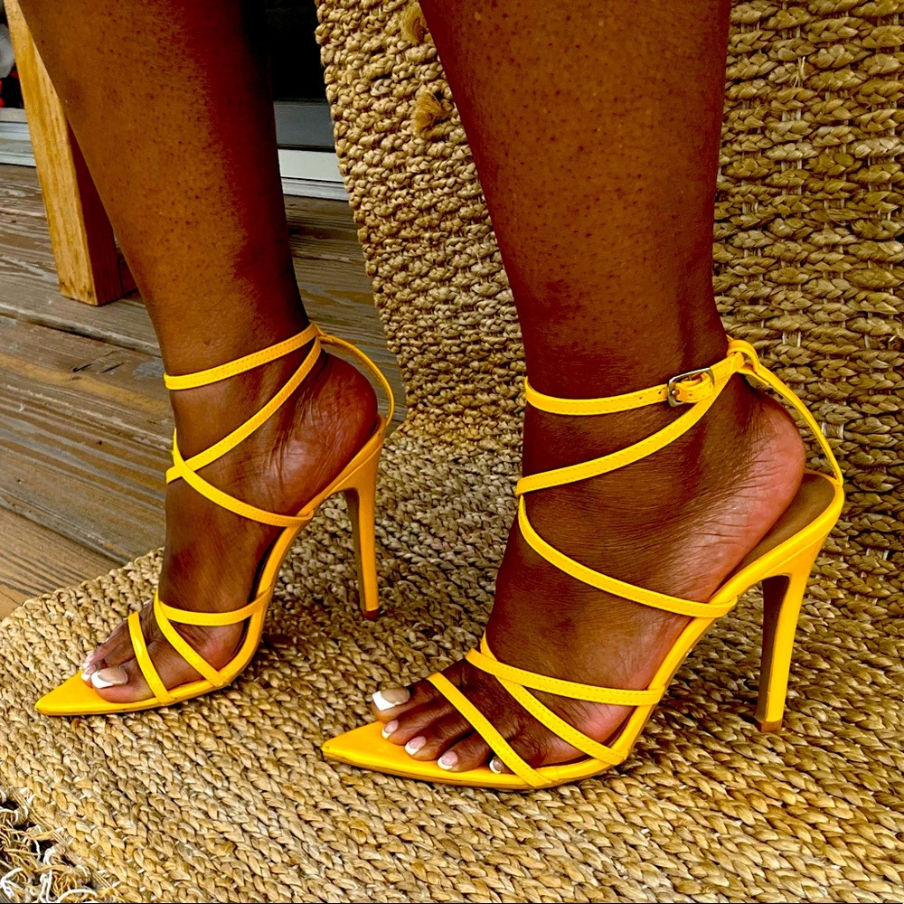 Strappy heels